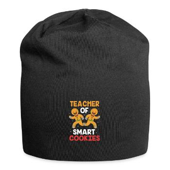 Gingerbread Man Gingerbread Heart Gingerbread Snacking - Jersey Beanie - black - Front