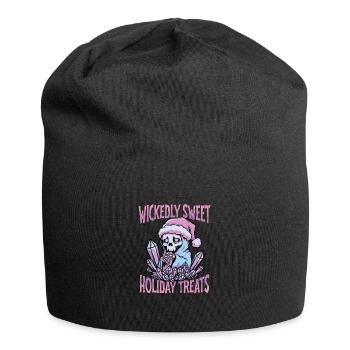 Wickedly Sweet Holiday Treats Pastel Goth - Jersey Beanie - black - Front