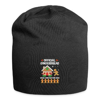 Gingerbread Man Gingerbread Heart Gingerbread Snacking - Jersey Beanie - black - Front