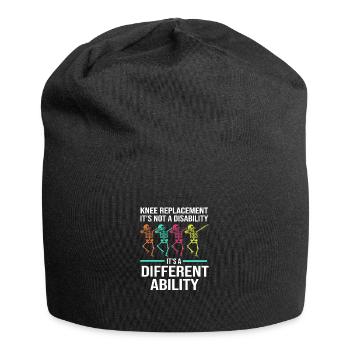 Knie Operation - Jersey-Beanie - Schwarz - Vorne