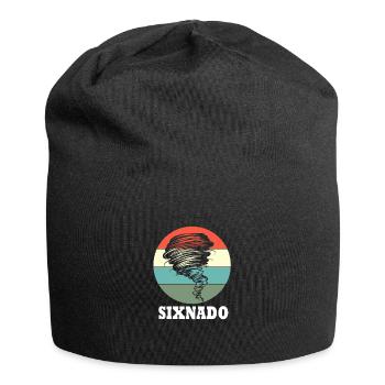 Tornado Birthday Children's Birthday Party - Jersey Beanie - black - Front