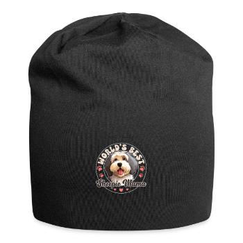 Old English Sheepdog Groovy Sheepie Mama - Jersey Beanie - black - Front