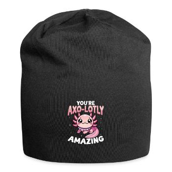 Vous êtes Axo-Lotly Incroyable Mignon Axolotl - Bonnet en jersey - noir - Devant