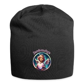Je suis un Ange - Bonnet en jersey - noir - Devant
