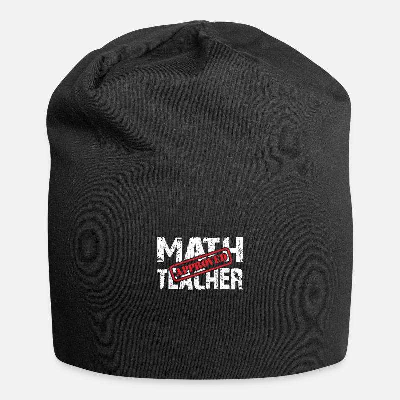 Math Teacher Approved. Professeur de mathématiques testé - Bonnet en jersey - noir