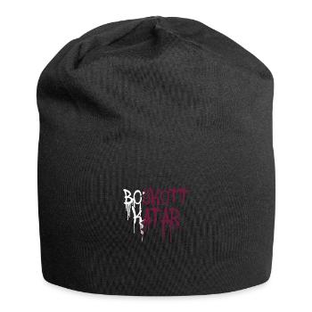 boykott katar,katar,flagge, wm,graffiti - Jersey-Beanie - Schwarz - Vorne