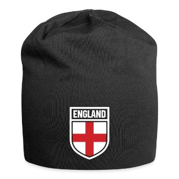 Angleterre - Drapeau national dans les armoiries - Bonnet en jersey - noir - Devant