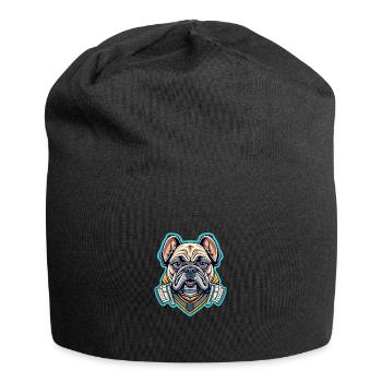 Hund - Jersey-Beanie - Schwarz - Vorne