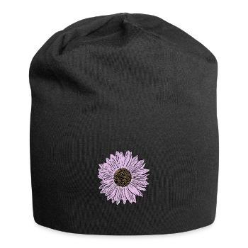Blume pastell Blume Blumen pastell Blumen flieder - Jersey-Beanie - Schwarz - Vorne