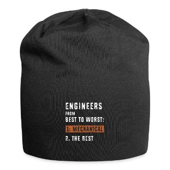Maschinenbau Ingenieur - Jersey-Beanie - Schwarz - Vorne