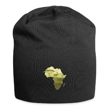 SÜDAFRIKA SÜDEN TIERE NATUR FARBEN AFRIKA MOTIV - Jersey-Beanie - Schwarz - Vorne