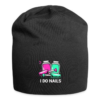 Kosmetikerin - Jersey-Beanie - Schwarz - Vorne