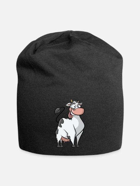 Drôle de vache - Farm Muh Country Life Vache laitière - Bonnet en jersey - noir