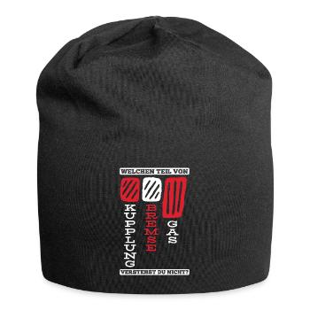 Fahrlehrer Fahrschule Führerschein - Jersey-Beanie - Schwarz - Vorne