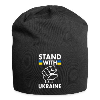 stand with ukraine - Jersey Beanie - black - Front