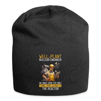 Kernenergie Spruch für Kernenergie - Jersey-Beanie - Schwarz - Vorne