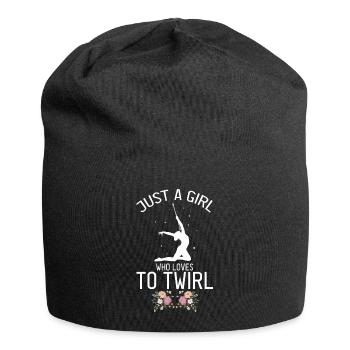 Stocktanz Design für Stabtänzerin - Jersey-Beanie - Schwarz - Vorne
