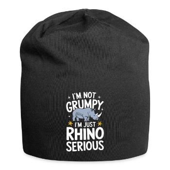 Rhinocéros Rhinocéros - Bonnet en jersey - noir - Devant