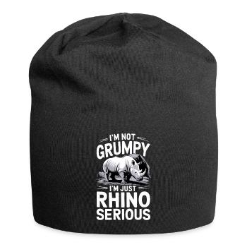 Rhinocéros Rhinocéros - Bonnet en jersey - noir - Devant