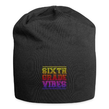 6th Grade - Jersey Beanie - black - Front