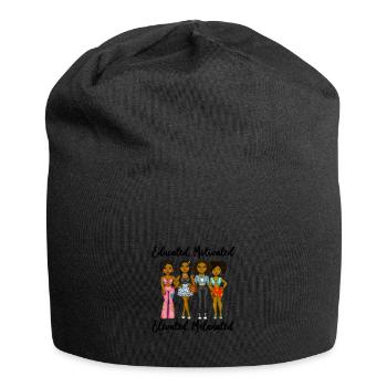 Éduqué Motivé Augmentation Melent Noir - Bonnet en jersey - noir - Devant