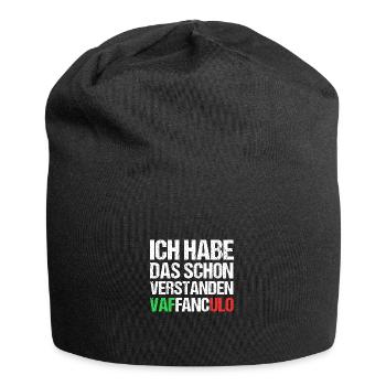 Italien Italiener Vaffanculo - Jersey-Beanie - Schwarz - Vorne