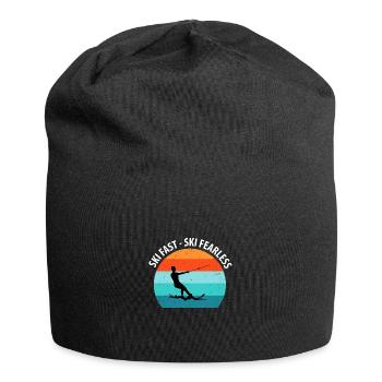 Wasserskier Wasserski Wasserskifahrer - Jersey-Beanie - Schwarz - Vorne