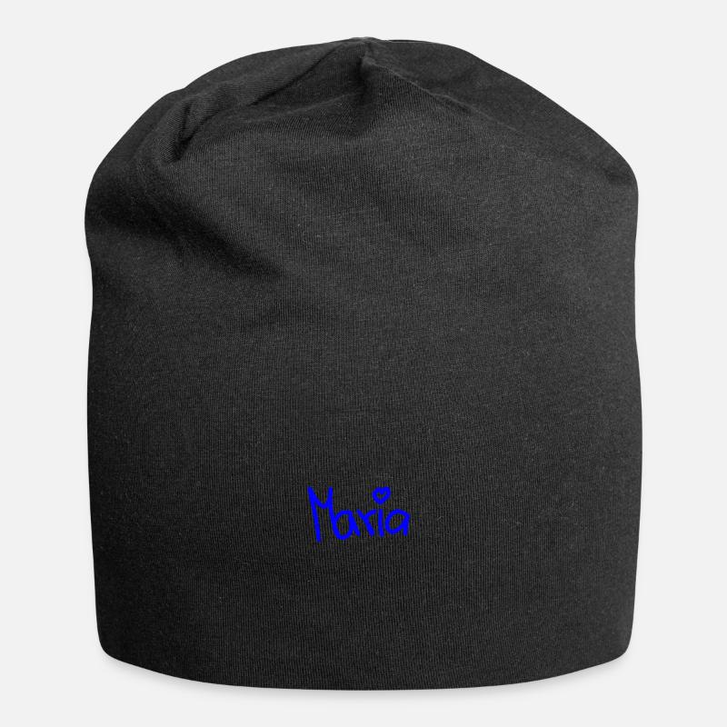 Maria - Jersey-Beanie - Schwarz