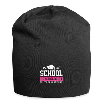 Psychologue scolaire, psychologue, psychothérapeute - Bonnet en jersey - noir - Devant