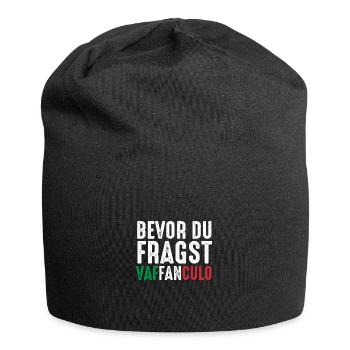 Italien Italiener Vaffanculo - Jersey-Beanie - Schwarz - Vorne