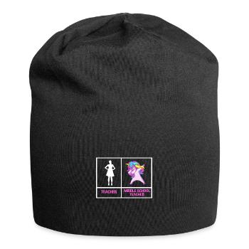 Enseignants de collège - Bonnet en jersey - noir - Devant