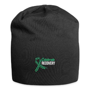 Drug-free addiction addicted - Jersey Beanie - black - Front