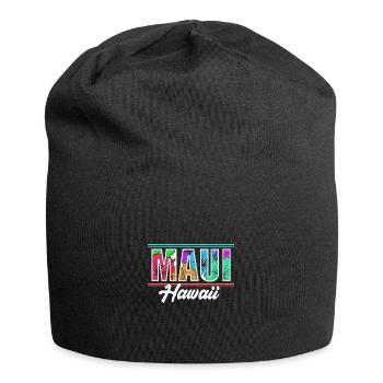 Maui Hawaii Hawaiian - Jersey Beanie - black - Front
