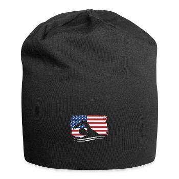 Swimming Swimmers Swimming Pool Swimming Instructors - Jersey Beanie - black - Front
