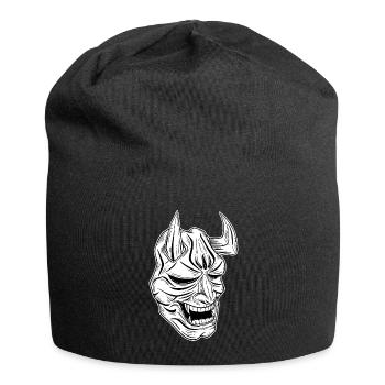 Skull Skull Horror Skeleton Halloween Geisha - Jersey Beanie - black - Front