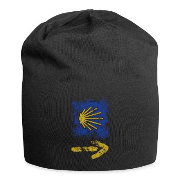 Buen Camino - Camino de Santiago - Pilgrimage - Santiago - Jersey Beanie - black - Front