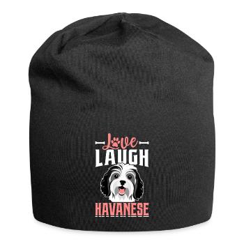 Amour Rire Bichon Havanais - Bonnet en jersey - noir - Devant