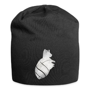 Ein Herz aus Metall - Jersey-Beanie - Schwarz - Vorne