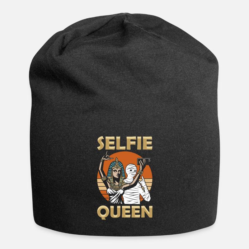 Selfie Queen - Jersey Beanie - black