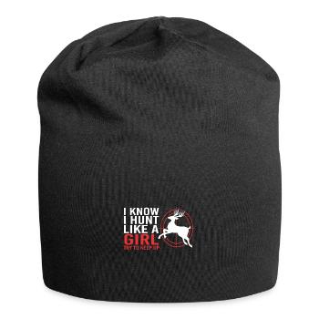 Chasse au chasseur - Bonnet en jersey - noir - Devant