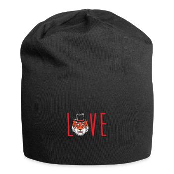 Tigre à dents de sabre - Bonnet en jersey - noir - Devant
