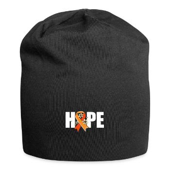 Leukämie Bewusstsein - Jersey-Beanie - Schwarz - Vorne