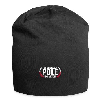 Polonais Pologne - Bonnet en jersey - noir - Devant