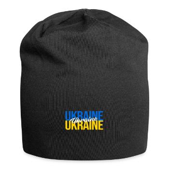 Ukraine - Jersey-Beanie - Schwarz - Vorne