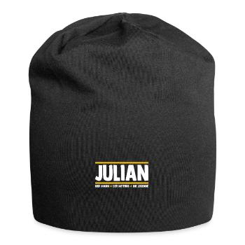 Julian - Jersey-Beanie - Schwarz - Vorne