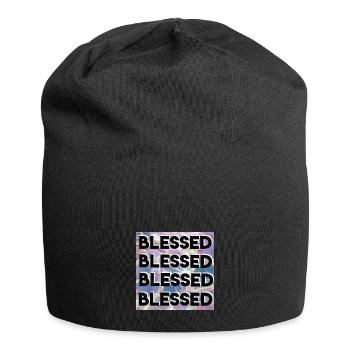 Blessed - Christian design - Jersey Beanie - black - Front