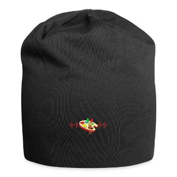 Maler Herzschlag - Jersey-Beanie - Schwarz - Vorne