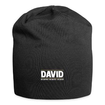 David - Jersey-Beanie - Schwarz - Vorne