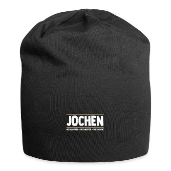 Jochen - Jersey-Beanie - Schwarz - Vorne
