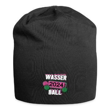 Wasserball 2024 Wasserballerin Wasserballspielerin - Jersey-Beanie - Schwarz - Vorne